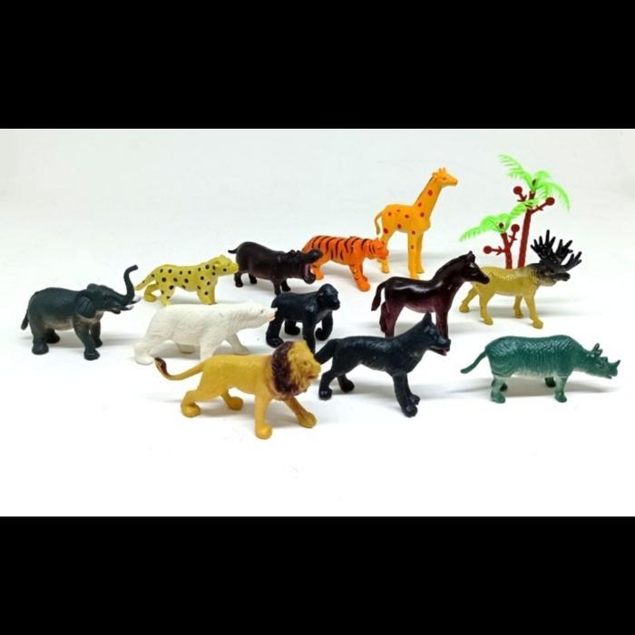Mainan Hewan Karet kecil / Wild Animal set