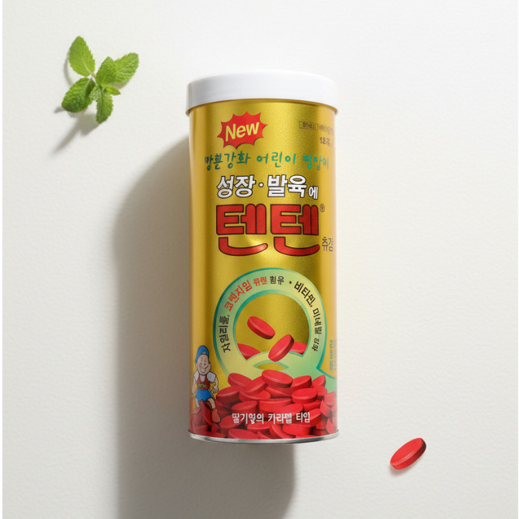Tenten Peninggi Badan 120pcs / Tenten Chewable Vitamin Peninggi Badan 120pcs / Made in Korea