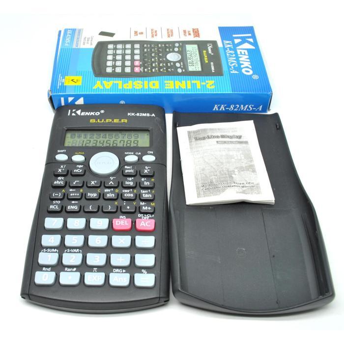 Kalkulator Elektronik Scientific Calculator 240 fungsi sin cos lengkap