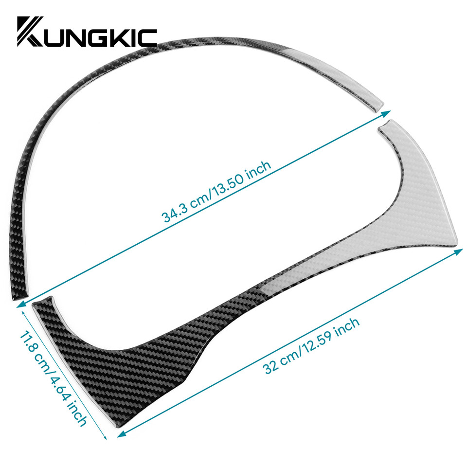 Real Soft Carbon Fiber Sticker For Renault Fluence Megane RS 2009 2010 2011 2012 2013 2014 2015 LHD 