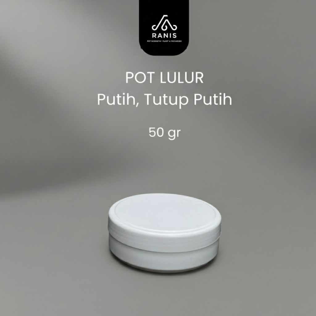 PUTIH 50gr Pot Lulur | Pot Pomade 50gr