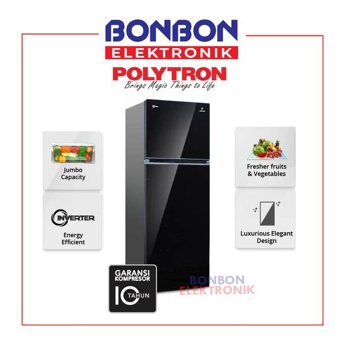 RAMADHAN SALE Polytron Kulkas 2 Pintu PRW-29VX / PRW 29 VX INVERTER