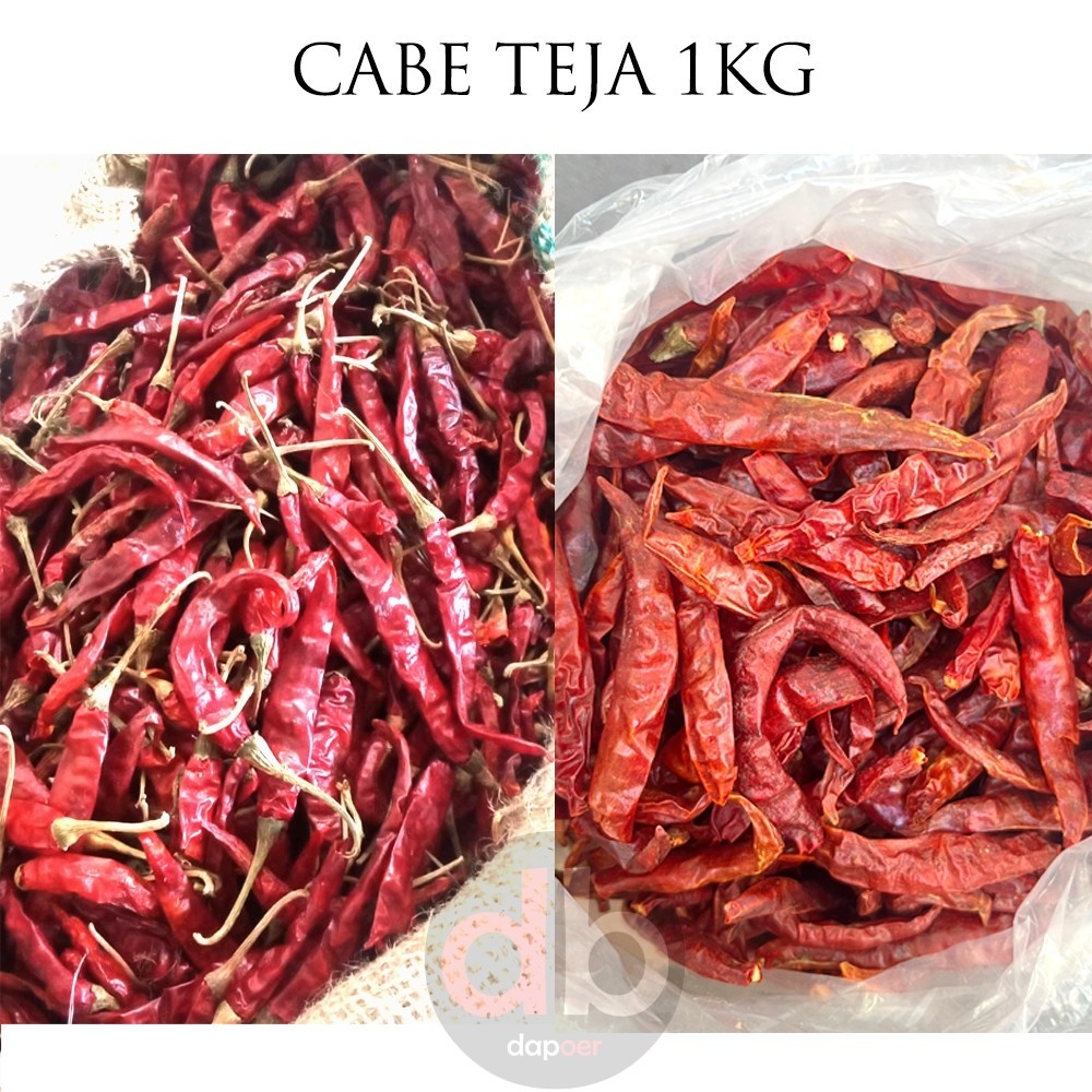 Cabe Kering Teja India 1kg Super Pedas