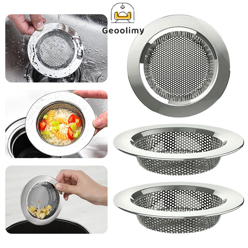 Afur saringan bak cuci piring wastafel keranjang stainles steel 7.5 Cm / Geoolimy