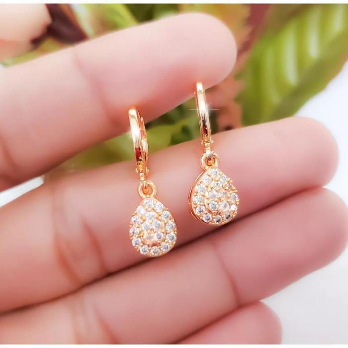 Anting Emas Muda Asli Berat 2gram Kadar 875 Ada Surat