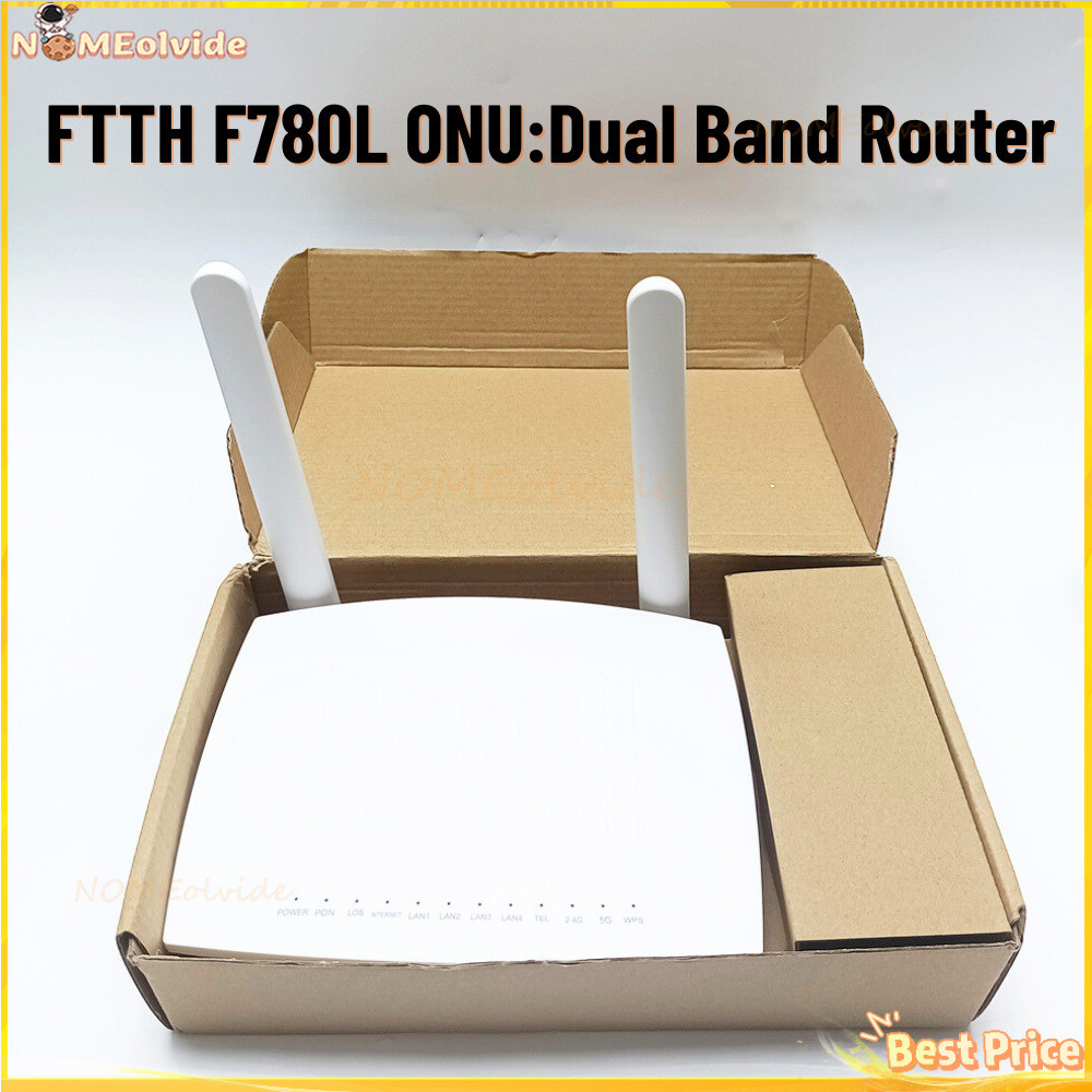 FTTH F780L ONU Dual Band Router 1GE 1Port XPON ONT 2.4G 5G WIFI OMCI Remote Control Support IPV6