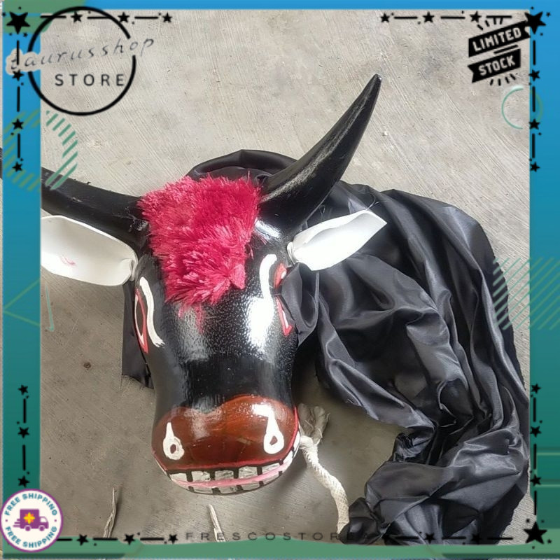 FCS Mainan anak ️ Barongan Bantengan - Mainan Anak Banteng Bantengan kuda lumping - Mainan tradision