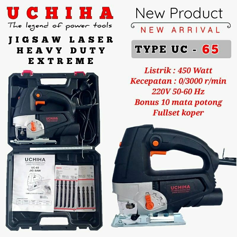 PROMO mesin gergaji triplek mesin gergaji kayu jigsaw uchiha 65MM japan