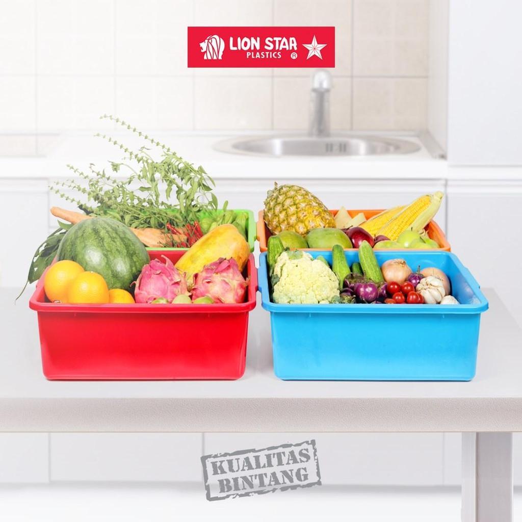 LUXTON Lion Star BA-17 Square Basin No. 2 Baskom Segi Jumbo Besar Baskom Plastik Serbaguna Bak Air T
