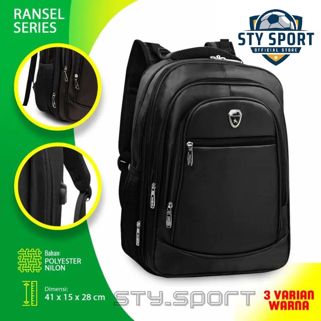 [TERBAIK] Tas POLO 18 Inch  Tas Sekolah SD / SMP / SMA Tas Ngaji Bepergian Tas Ransel Jumbo Pria Ran