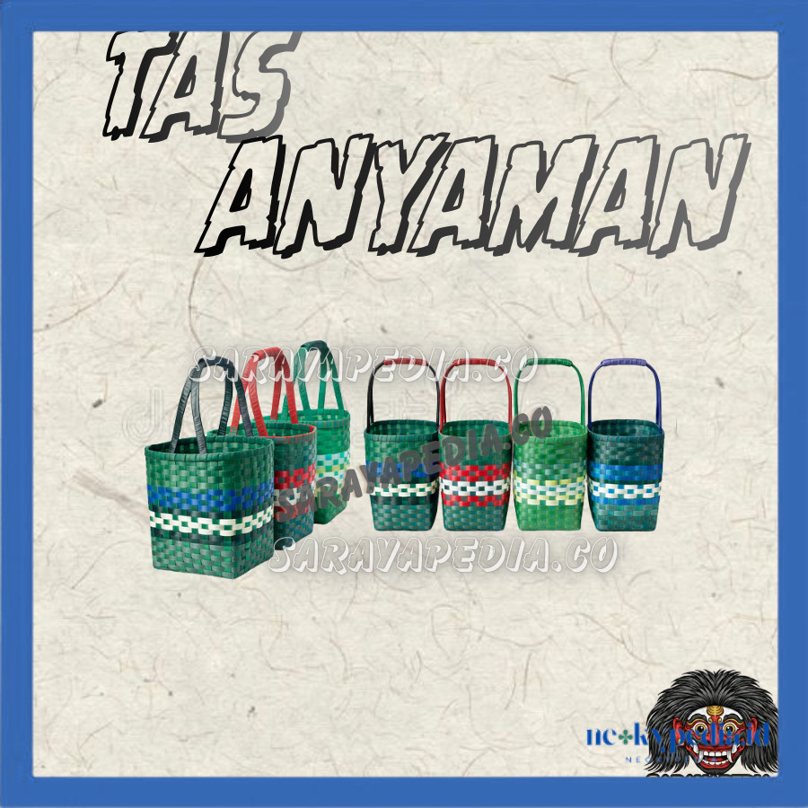 TAS ANYAMAN PLASTIK KACA PREMIUM / TAS ANYAM PLASTIK TEBAL SUPER JUMBO 5 VARIAN UKURAN / TAS PASAR N