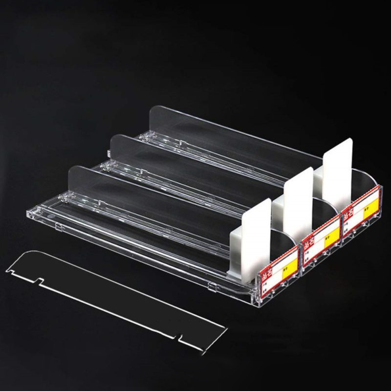 Baru Pusher Rokok Pusher Display Acrylic Otomatis Untuk Rak Produk Minimarket
