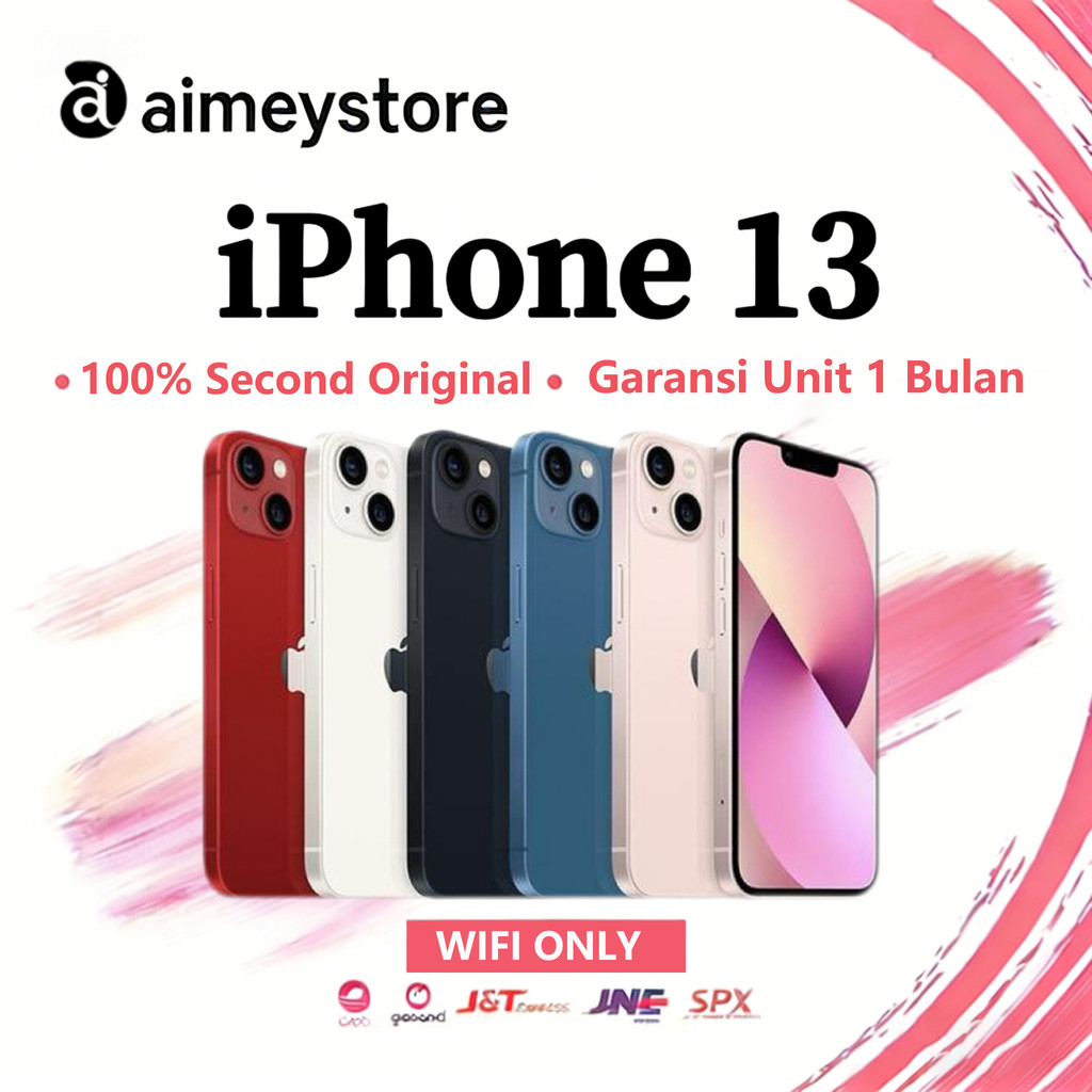 IPhone 13 WIFI ONLY Game/Live 128GB/256GB/512GB Bekas Second Original Mulus Fullset