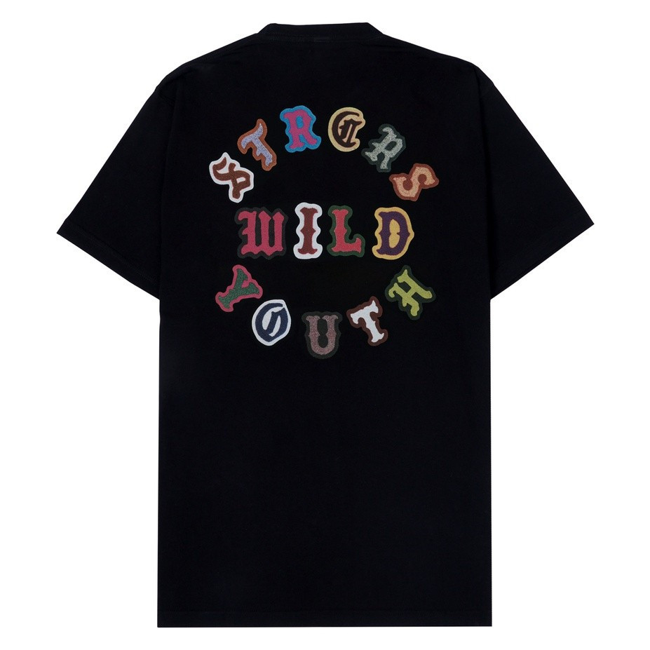 STARCROSS Kaos Pria - VARSITY FONT - Black Original