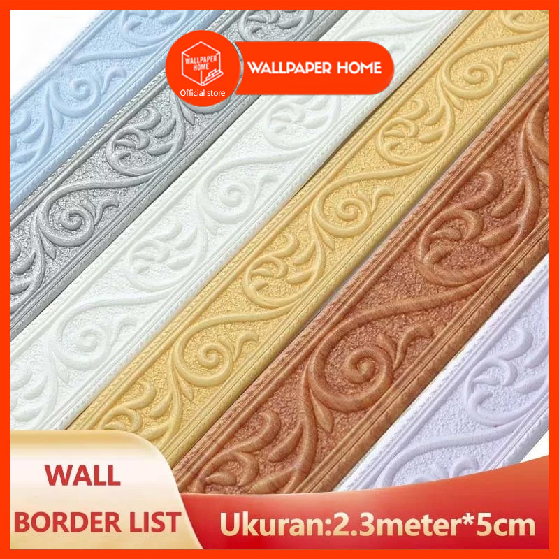 WALLPAPER HOME OFFCIAL STORE - Wall Border List / Wallborder Foam 3D 2.3Meter /Walpaper List Foam St