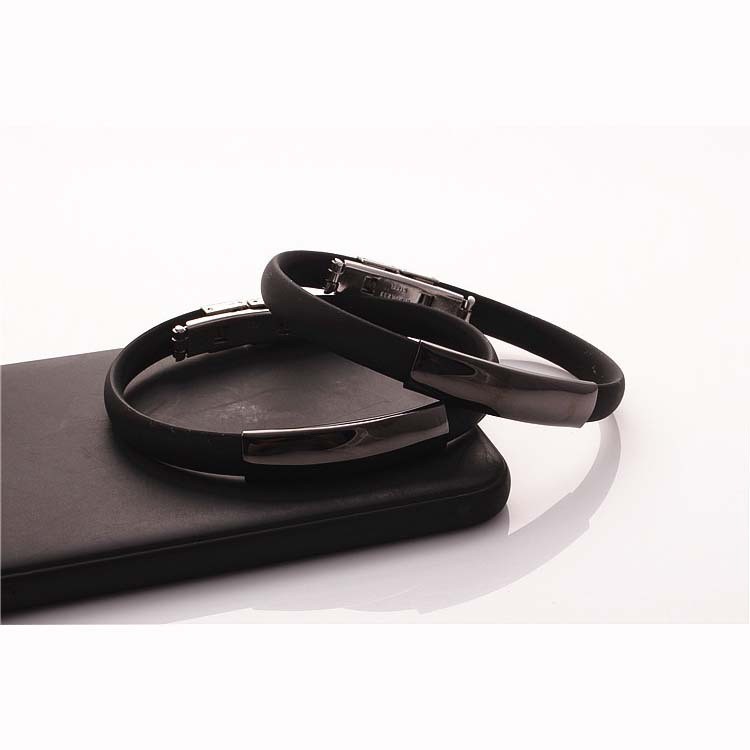 Gelang baja titanium gelang silikon gelang pasangan gelang, gelang stainless steel hadiah huruf gela