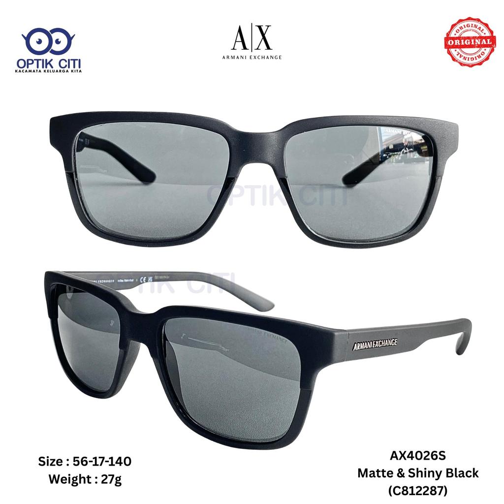 Kacamata Hitam Pria Polarized Sunglass Armani Exchange AX 4026 S Original