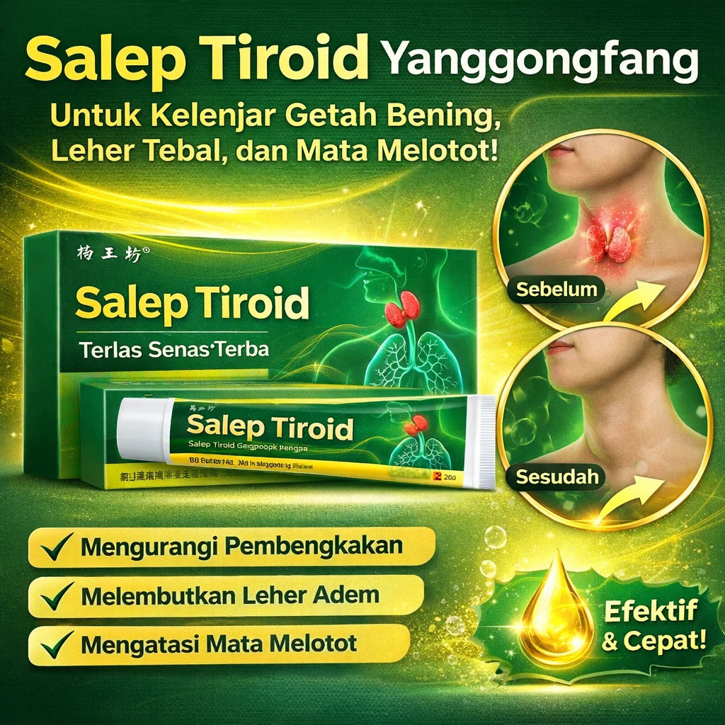 [Perbaikan Cepat Tiroid Alami] Salep Tiroid Aman Tanpa Efek Samping/Salep Tiroid Eksternal Herbal/Sa