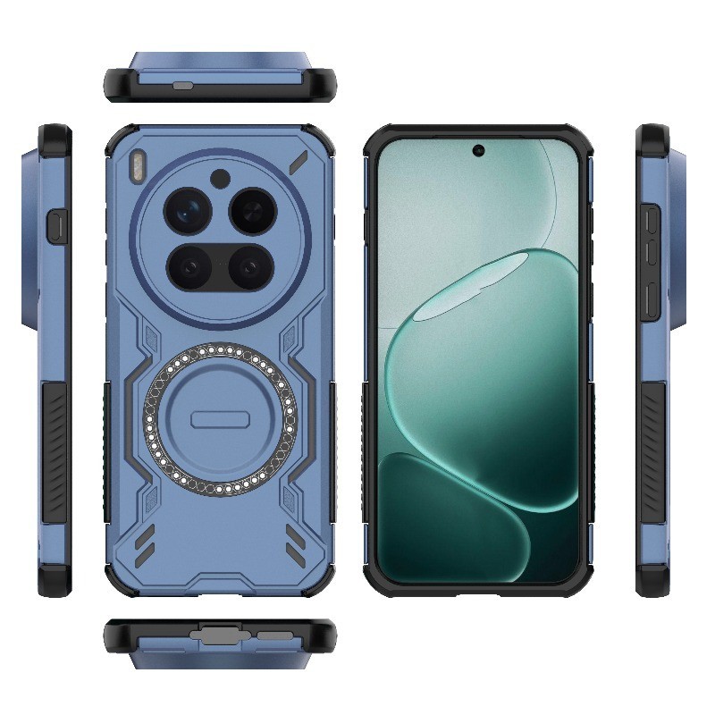 Casing Anti Guncangan Pengisian Daya Nirkabel Magnetik untuk VIVO X300 Ultra, Armor Anti Jatuh, Hard