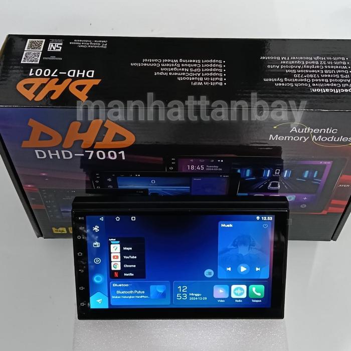 BASSBEAT Head Unit Android Double Din Android DHD - 2 / 32 Gb