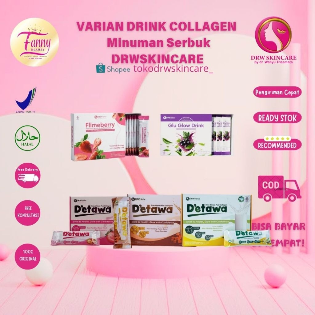 DRW Skincare Susu Etawa Plus Collagen & Glu Glow & Flimberry