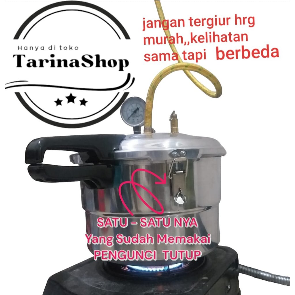 Setrika uap laundry 12 liter+kompor 1 set