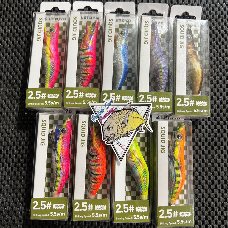 BISA (COD) UMPAN CUMI EGI LETOYO 2.5 SQUID JIG GLOW
