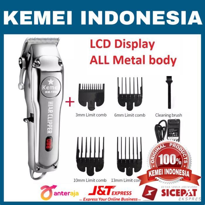 KEMEI KM 1996 all metal body kemei km-1996 mesin cukur rambut