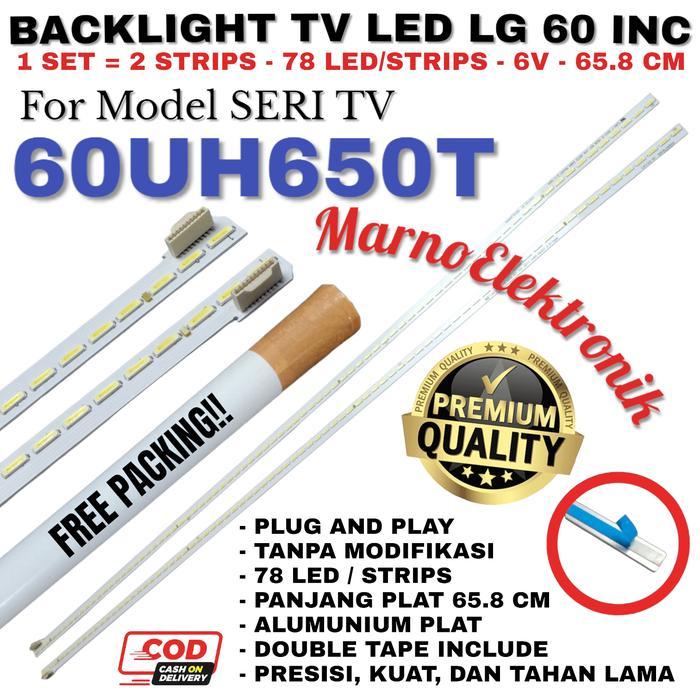 BACKLIGHT TV LED LG 60 INC INCH 60UH650T 60UH650 60UH 78 LED 6V LAMPU sperpart