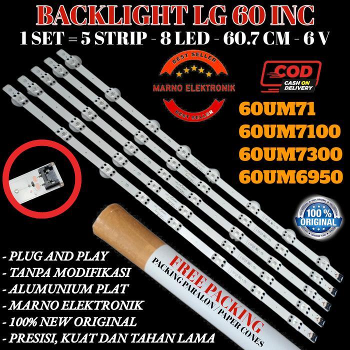 BACKLIGHT LG 60 INC 60UM71 60UM7100 60UM7300 60UM6950 LAMPU BL 8K 6V sperpart