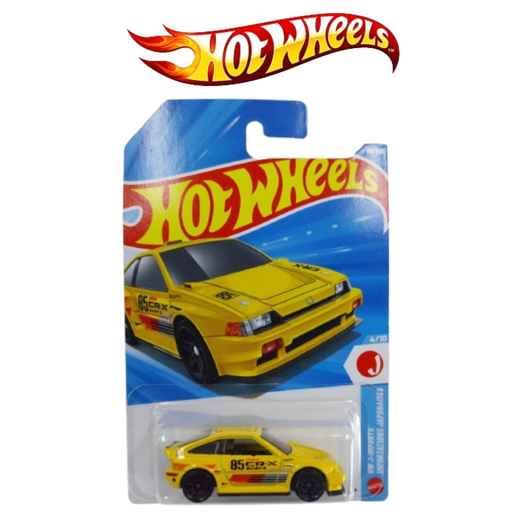 Hot Wheels 1985 Honda CRX Rally 85 Kuning Balap