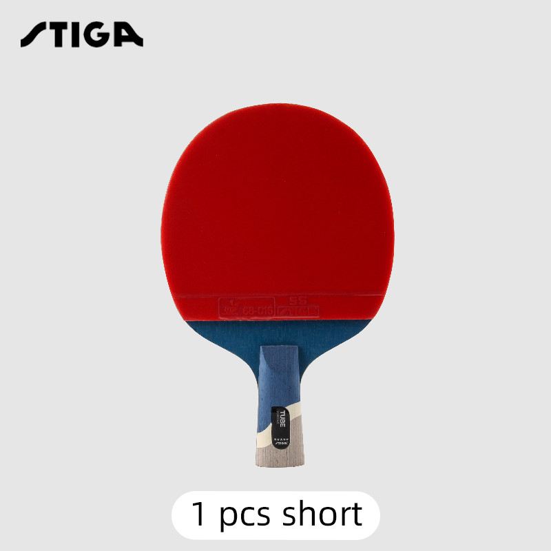 STIGA pro tube 5 STARS Best quality carbon bat table tennis racket with rubber pingpong paddle short