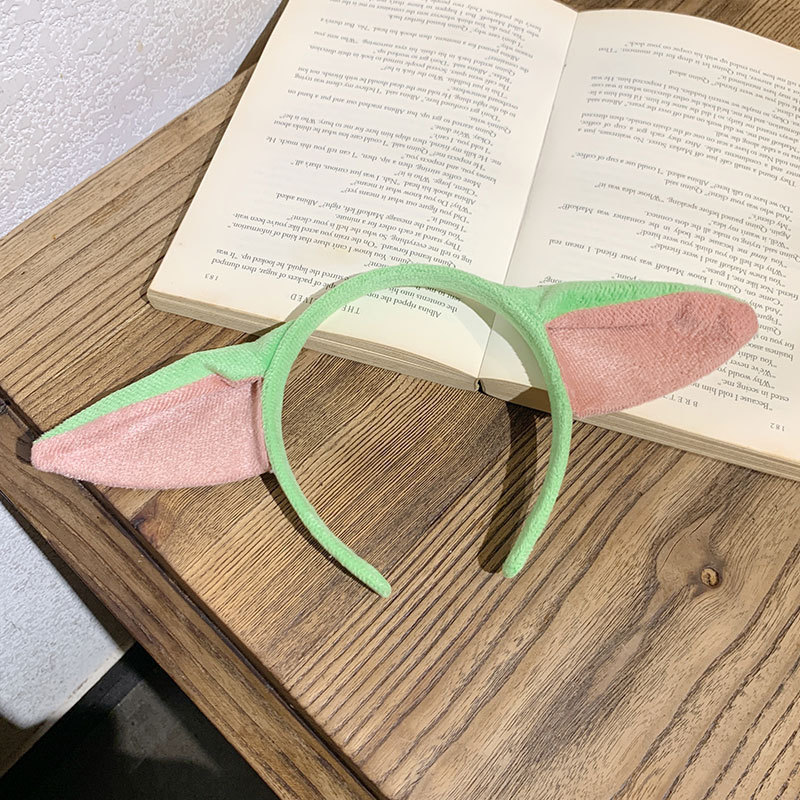 Disney Baby Yoda Headband Stretchy Plushy Hair Accessories Star Wars Anime Figure cosplay Alien Hair
