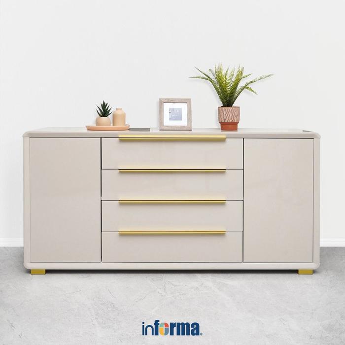 PROMO GASPOLL Informa Irvin Kabinet 2 Pintu - Cokelat Khaki Bufet Tv Meja Credenza Kabinet Laci Temp