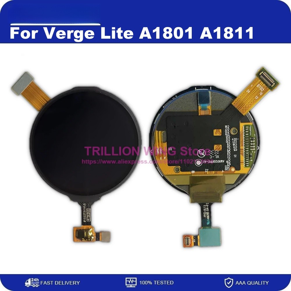 AMOLED For Amazfit Verge Lite A1801 A1811 Smart Watch LCD splay Touch Screen gitizer Assembly For Hu