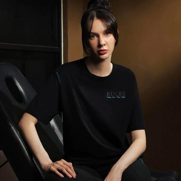 RUCAS Make Your Own Odds Black Tee Baju Kaos Distro Pria original 100% - S