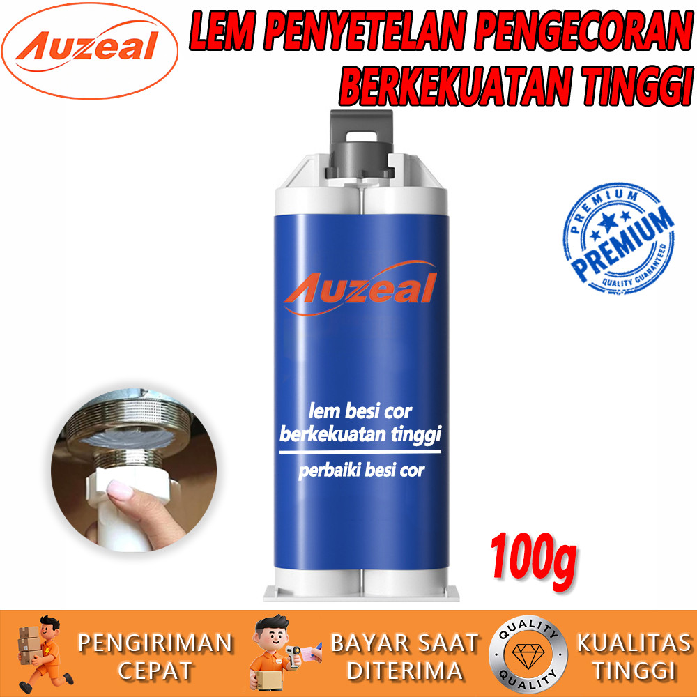 Auzeal Lem AB Besi Super Kuat Tahan Panas Kafuter Lem Perekat Super Untuk Reparasi Mobil / Rumah -Le