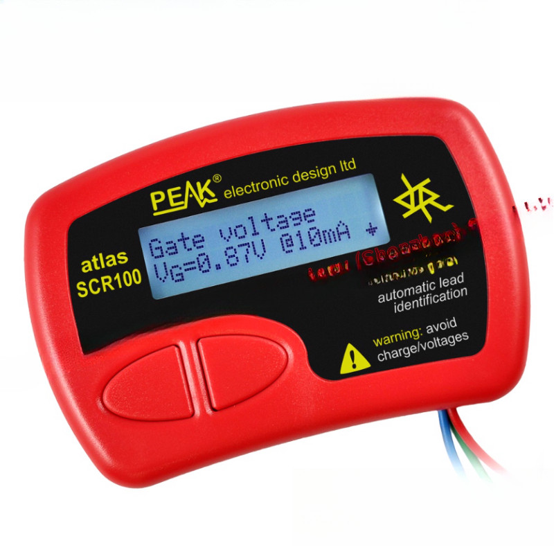 SCR100 component analyzer, three terminal birectional thyristor and thyristor analyzer