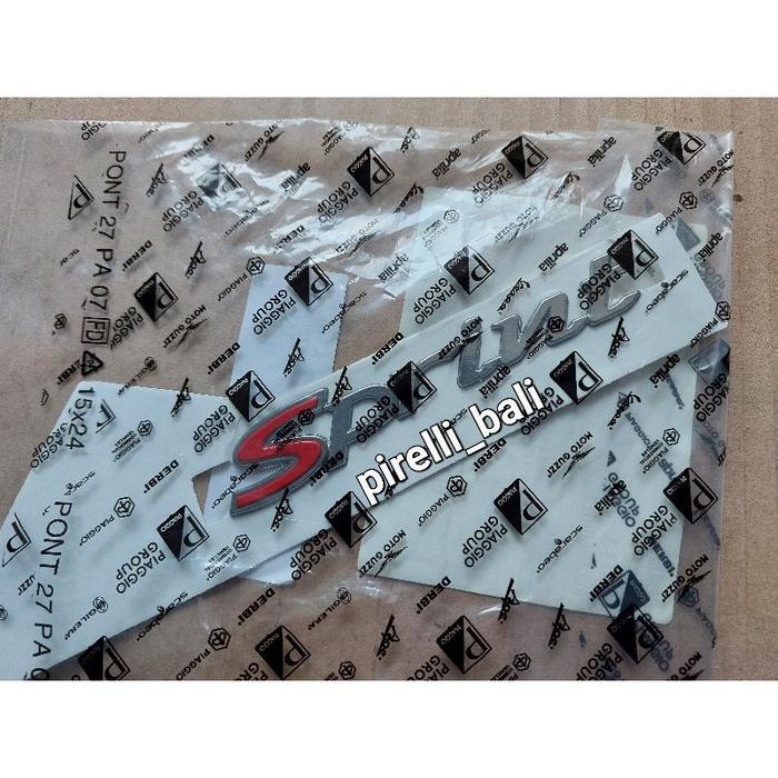 Sticker Sprint Body Samping Ori Emblem Stiker Vespa
