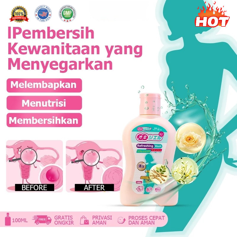 Pembersih Kewanitaan Oxyelle / Pembersih Lembut / Menyegarkan Dan Menenangkan / Meredakan Gatal / Ke