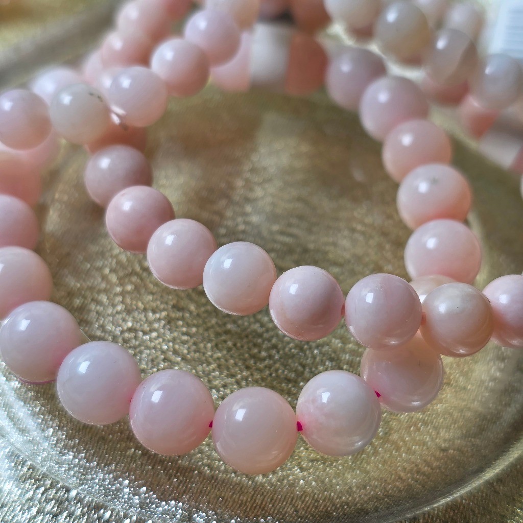 Gelang Pink Opal / Crystal Healer / Gelang Kesehatan *HQ