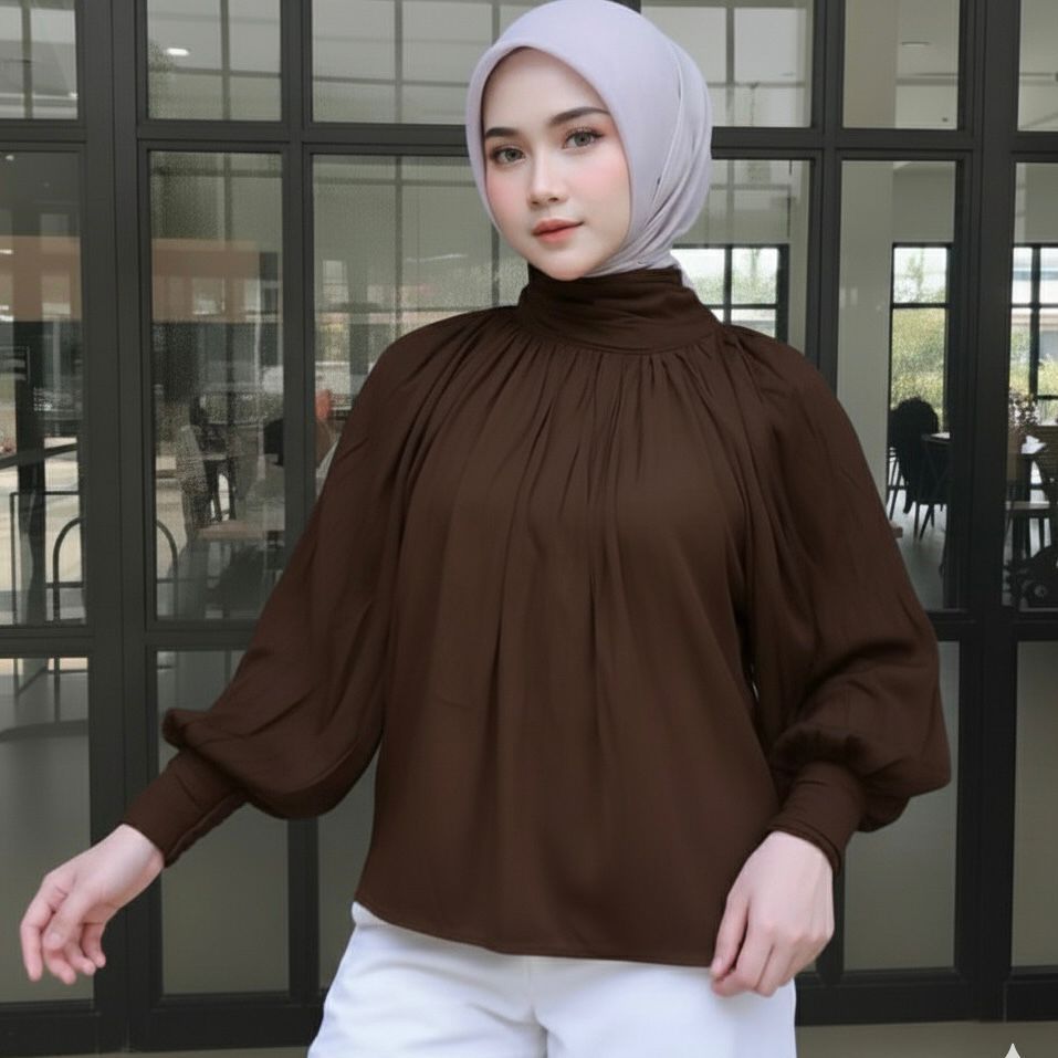 Pesona - Leya Blouse Baju Atasan Wanita Bahan Rayon Premium