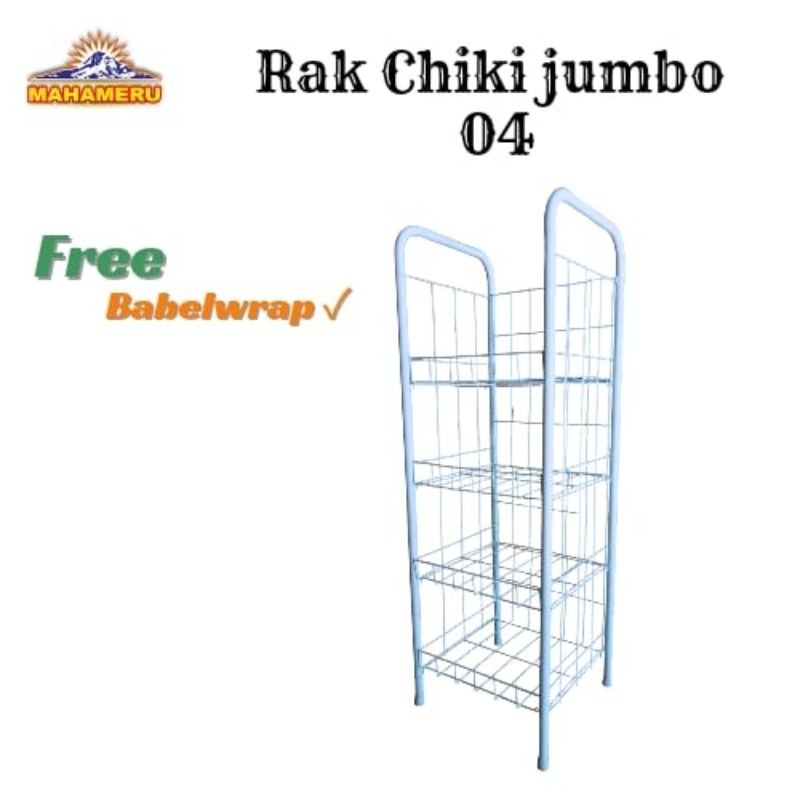 Rak Snack Jumbo Susun 4 Rak Jualan Warung Rak Mahameru