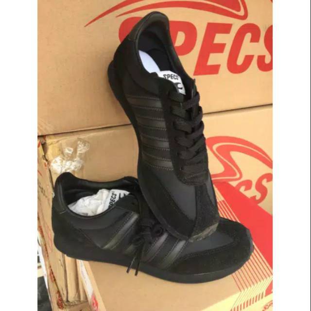 SEPATU SEKOLAH SPECS 104 all black 100% ORIGINAL