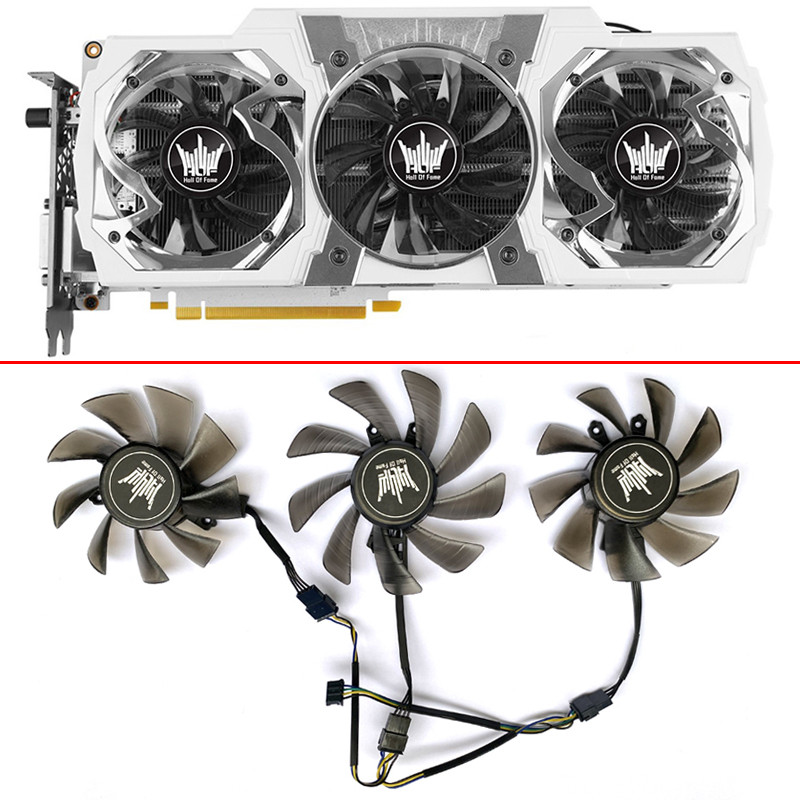 NEW Cooling Fan GA92S2H 85MM 75MM 4PIN GTX980TI HOF GPU FAN For Galaxy KFA2 GTX980TI GTX970 HOF Grap