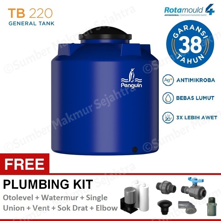 PROMO Penguin Tangki / Toren / Tandon Air 2200 liter - TB 220