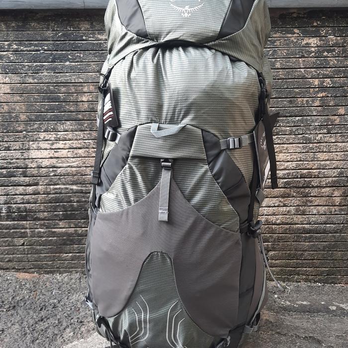 CARRIER OSPREY EXOS 58 GREY BACKPACKING ULTRALIGHT TAS HIKING TREKKING TRAVELING