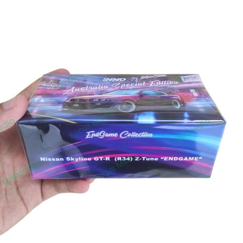 Diecast Nissan Skyline GTR R34 Z-Tune Endgame Australia Special Edition Inno64
