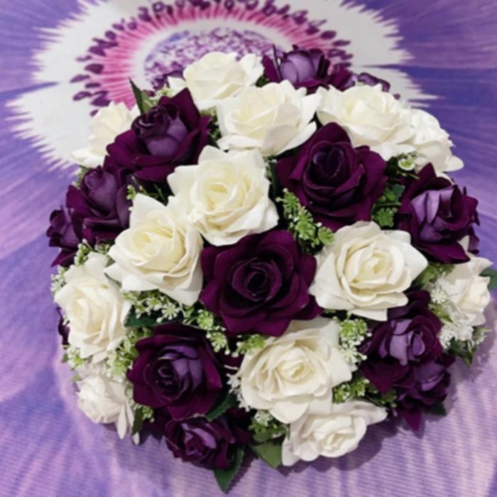 BUNGA MAWAR BUKET PILAR BUNGA AJA PALSU - Merah Terlaris