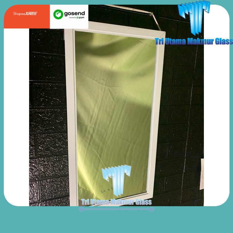 Cermin Rias Wastafel Kaca Kamar Mandi Persegi Kotak Bingkai Almunium Berbagai Ukuran Cermin Aestheti